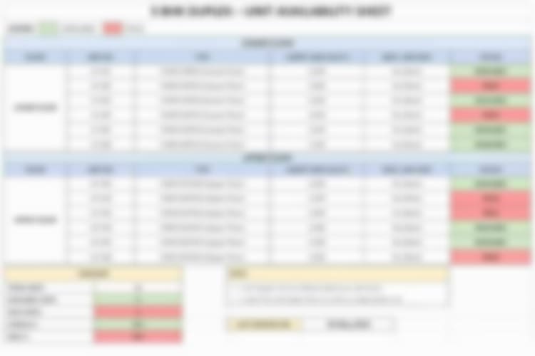 Inventory Sheet